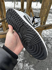 Кросівки високі Nike Air Jordan 1 (сірий сухуш), фото 3