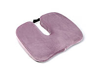 Ортопедическая подушка бьюти мастера для сидения Model 1, велюр Фиолетовый
