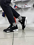 Зимові кросівки Nike Air Jordan 4 Retro (black/white)