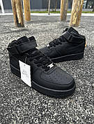 Зимові кросівки Nike Air Force ЛІЦЕНЗІЯ (black) 44
