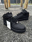 Зимові кросівки Nike Air Force ЛІЦЕНЗІЯ (black) 46