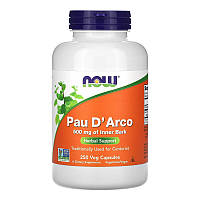 Кора муравьиного дерева NOW Pau D'Arco 500 mg of Inner Bark (250 вега-капс)