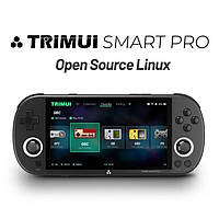 Портативная игровая консоль Trimui Smart Pro, 4,96-дюймовый IPS-экран, Linux, джойстик, RGB-подсветка,128 гб