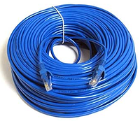 Мережевий кабель патч-корд Lan Кабель 50м Blue