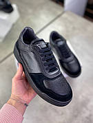 Кросівки чорні Brunello Cucinelli black з натуральної шкіри ob390
