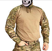 Военная тактическая рубашка Убакс мультикамуфляж + Налокотники