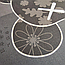 Вологовбираючий придверний килимок на гумовій основі Коричнево-сірий 38х58смх3мм діатомітовий для вітальні, фото 3