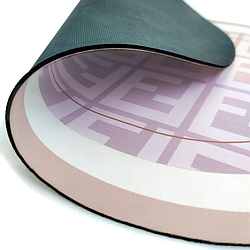 Вологопоглинаючий діатомітовий килимок для ванної Овальний Бежеві зигзаги 38х58смх3мм протиковзкий овальний