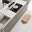 Вологопоглинаючий прогумований килимок для ванної Овальні лінії Пісок 48х78смх3мм діатомітовий овальний, фото 2