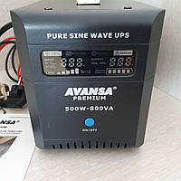 Бесперебойный блок питания ИБП UPS для квартиры, для ПК Avansa UPS 500W, VOLT POLSKA SinusPRO 800 KEY