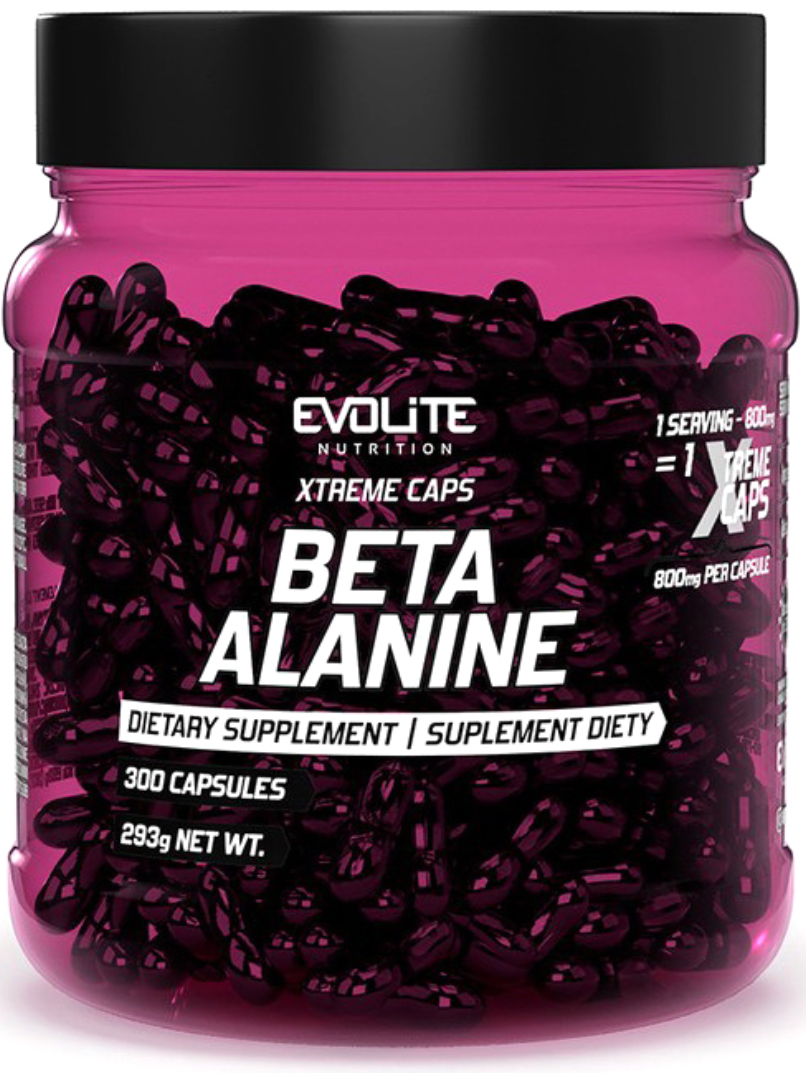 Бета-аланін Evolite Beta Alanine 800 mg Xtreme 300 капсул