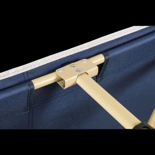 Кровать раскладушка 10 ножек /Раскладушка складная, туристическая с подголовником и чехлом / цвет: синий / KEY - фото 8 - id-p2183994114