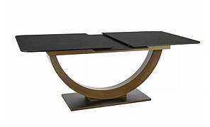 Стол обеденный Wilson Ceramic опора МДФ, столешница стекло+керамика 180-240х100х77 см (Signal ТМ)