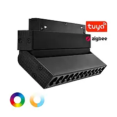 LED світильник трековий Mi-light TUYA RGB+CCT 6W 2700-6500К поворотний чорний SPL-MG5-06FZL