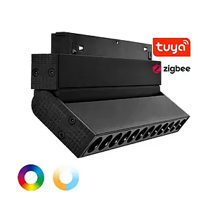 LED світильник трековий Mi-light TUYA RGB+CCT 6W 2700-6500К поворотний чорний SPL-MG5-06FZL, фото 2