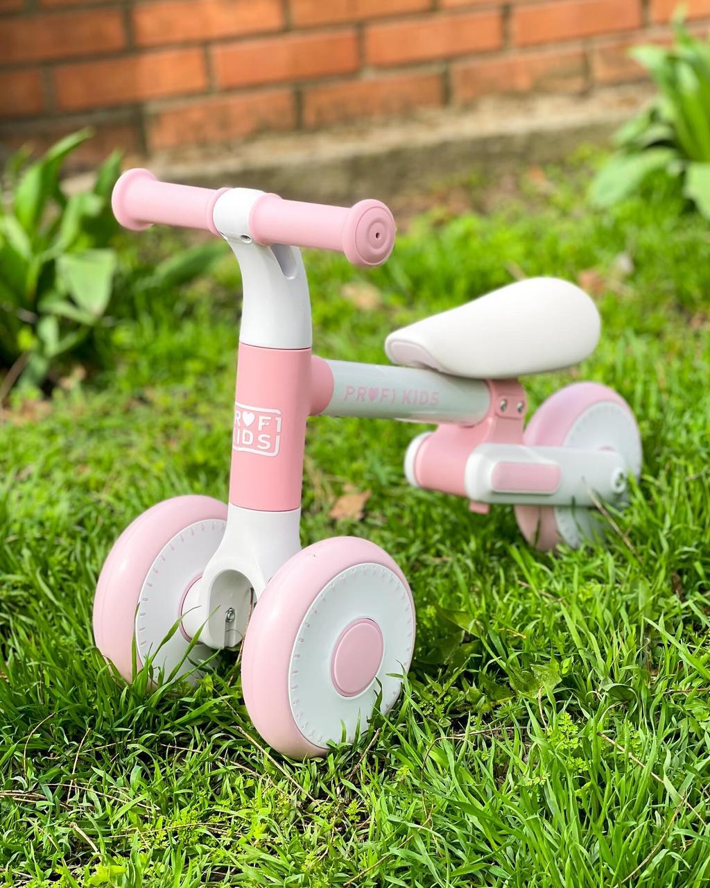 Біговел, 3 колеса, PROFI KIDS, 6 д, рожевий, фото 1