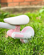 Біговел, 3 колеса, PROFI KIDS, 6 д, рожевий, фото 4