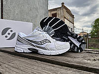 Мужские кроссовки Saucony Ride Millennium 70812-5s White Silver белые Оригинал