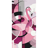 Картина по номерам Розовый фламинго 40х80 см АРТ-КРАФТ (13063-AC)