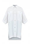Жіноча рубашка oversize Finn Flare S21-11076-201 біла XS, фото 6