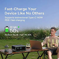 Портативна Зарядна станція Baseus ioTa Series 90000mAh 450W Green (PPYT010206), фото 11