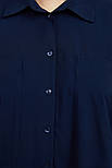 Жіноча рубашка oversize Finn Flare S21-11076-101 синя XS, фото 6