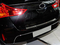 Накладка на задний бампер Натанико (HB, нерж) для Toyota Auris 2012-2018 гг