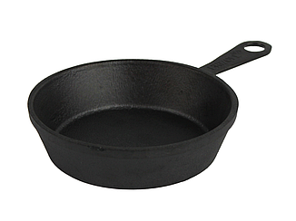 Сковорода чавунна порційна 180 х 30 мм з ручкою