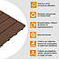Терасна композитна плитка WPC Коричневі Капучино дошки 30х30х2см шип-паз модульне покриття для доріжок, фото 6