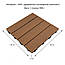 Терасна композитна плитка для доріжок WPC Світле дерево під дошки 30х30х2см шип-паз модульне покриття, фото 5