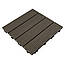 Терасна композитна плитка на балкон WPC Графітове дерево під дошки 30х30х2см модульне покриття для підлоги, фото 3