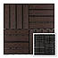 Терасна композитна плитка WPC Дерево Венге під дошки 30х30х2см шип-паз для балконів доріжок басейнів, фото 2