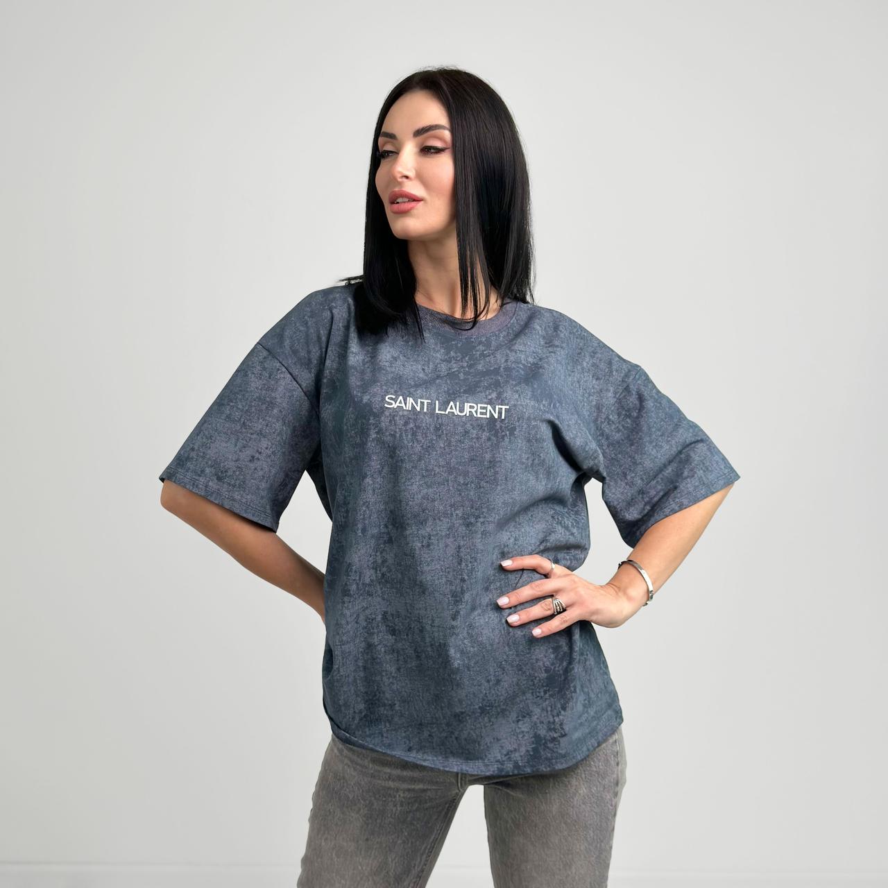 Базова жіноча футболка з написом "Saint" (Турція) | Норма і батал