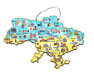 Дерев'яна мапа України