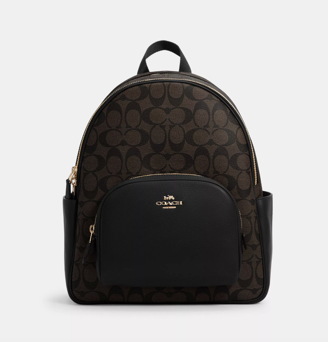 Рюкзак жіночий шкіряний Coach Court коричневий. (373)