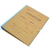 Папка архивная с титулкой ДСНС України, корешок из коленкора, на завязках, 40 мм, А4, крафт-покрытие