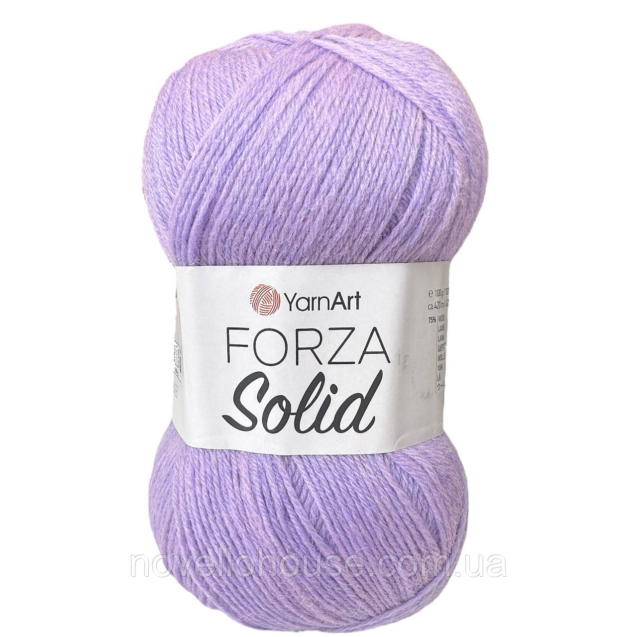 YarnArt FORZA SOLID (Форза Солід) № 4638 бузок (Пряжа напіввовна, нитки для в'язання)