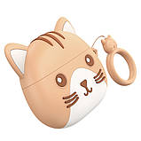 TU TU Беспроводные TWS наушники Hoco EW46 вкладыши khaki cat, фото 2
