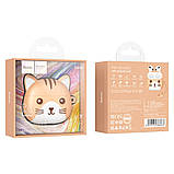 TU TU Беспроводные TWS наушники Hoco EW46 вкладыши khaki cat, фото 7