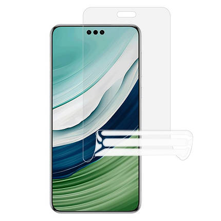 Гідрогелева захисна плівка Crystal Mirror на Huawei Mate 60 Pro на весь екран прозора, фото 1