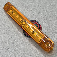 Фонарь габаритный 24V LED желтый (9 диодов, 1 ряд) (TEMPEST) TP02-57-052