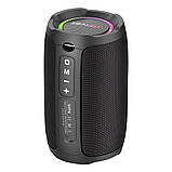 TU TU Портативная Bluetooth колонка ZEALOT S49 с LED подсветкой black, фото 2