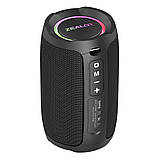 TU TU Портативная Bluetooth колонка ZEALOT S49 с LED подсветкой black, фото 3
