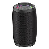 TU TU Портативная Bluetooth колонка ZEALOT S49 с LED подсветкой black, фото 4