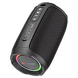 TU TU Портативная Bluetooth колонка ZEALOT S49 с LED подсветкой black, фото 5