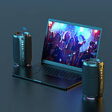 TU TU Портативная Bluetooth колонка ZEALOT S49 с LED подсветкой black, фото 9