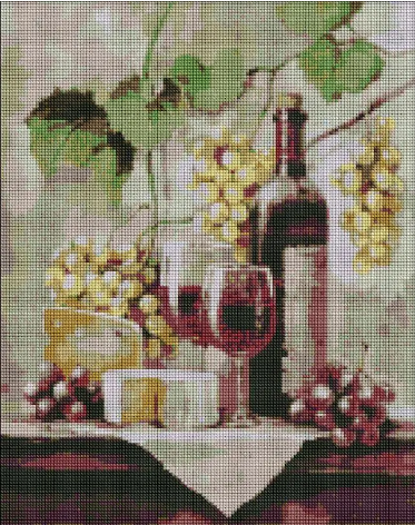 Алмазна мозаїка, Виноградна насолода (AMO7210) 40 х 50 см (На підрамнику)