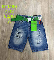 Шорти джинсові для хлопчика оптом, S&D, 4-12 років, № DT-1480, фото 2