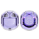 TU TU Беспроводные TWS наушники Acefast T8 вакуумные alfalfa purple, фото 5