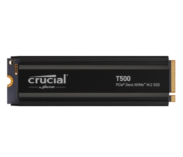 Crucial 2TB M.2 PCIe Gen4 NVMe T500 Heatsink